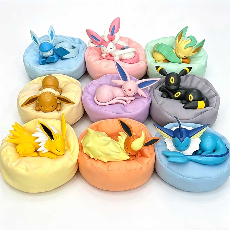 Model Kit Eevee - 9 قطع من شخصيات الأنمي بوكيمون