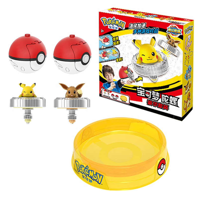 Model Kit Eevee - لعبة كرة بوكيمون الدوارة مع شخصيات