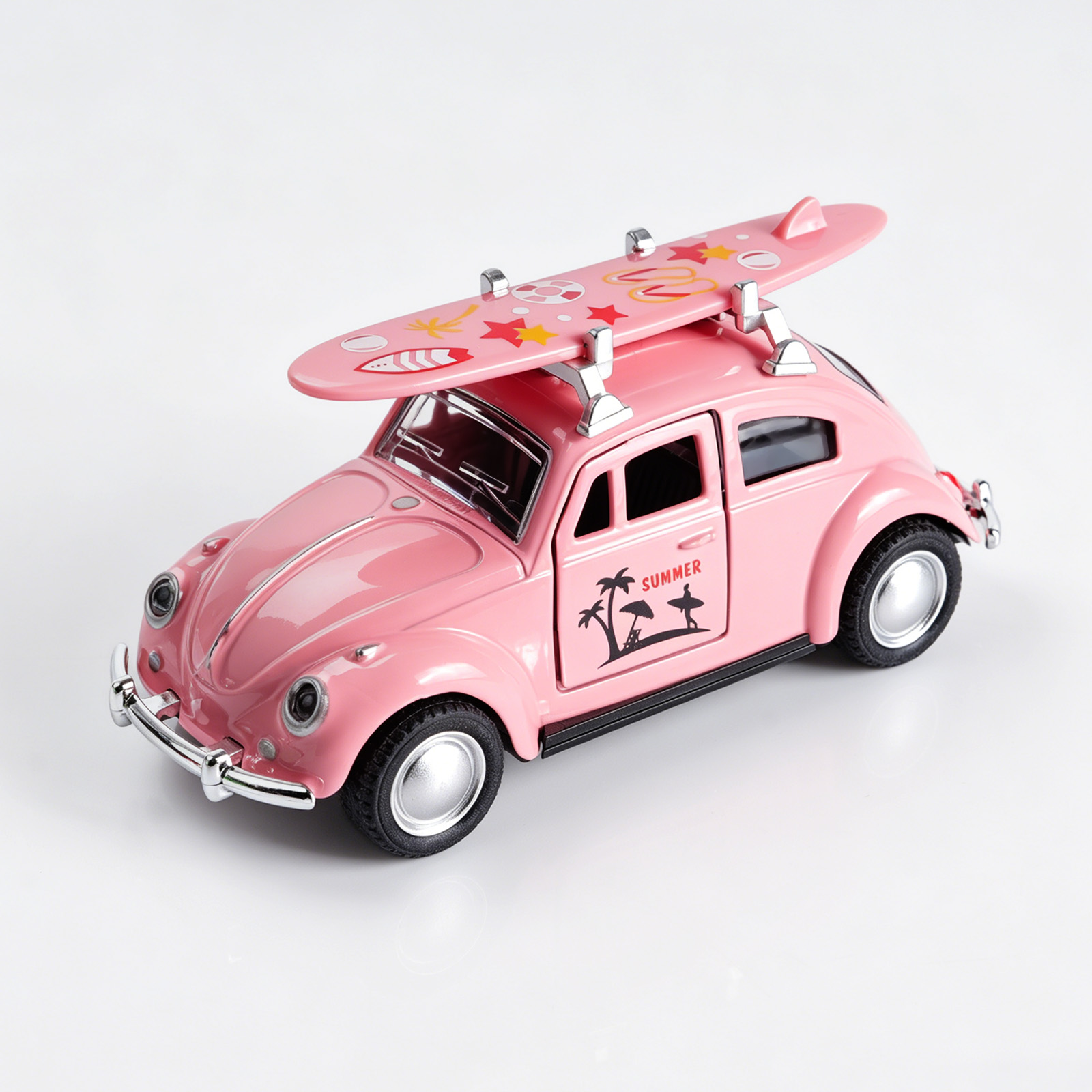 Model Kit Volkswagen - سيارة فولكس فاجن بيتل وردية اللون