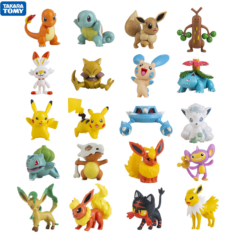 Model Kit Eevee - جديد 3-8 سنتيمتر البوكيمون الساخن الرسوم
