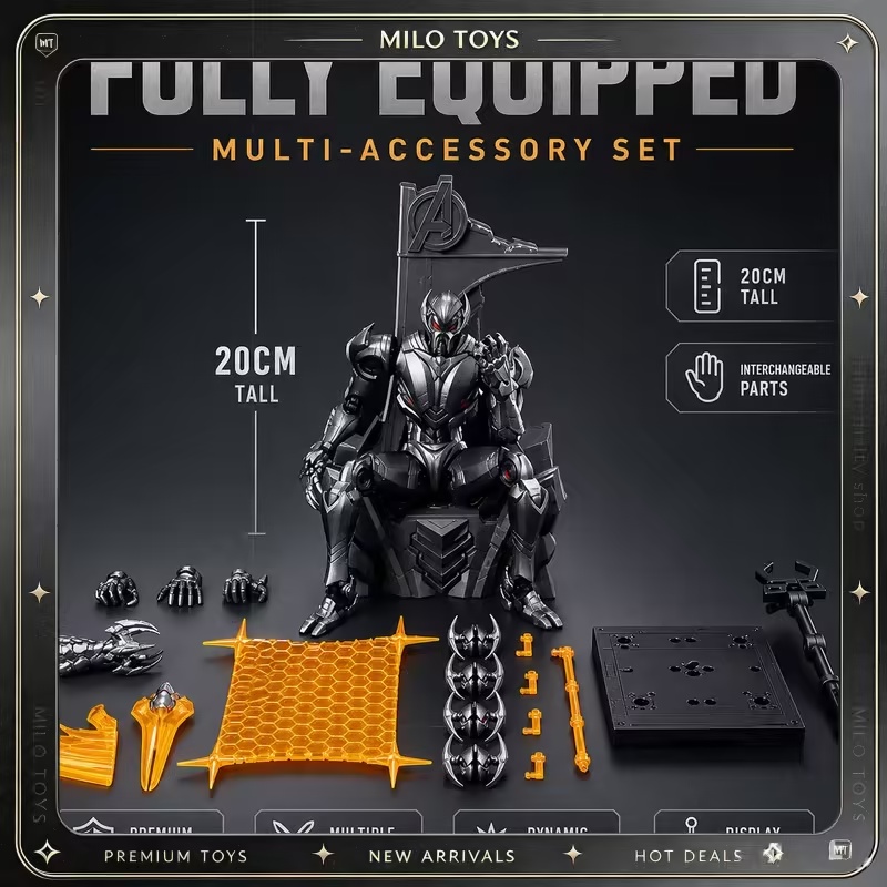 Model Kit Ultron - مجموعة بناء شخصيات أكشن قابلة للتجميع
