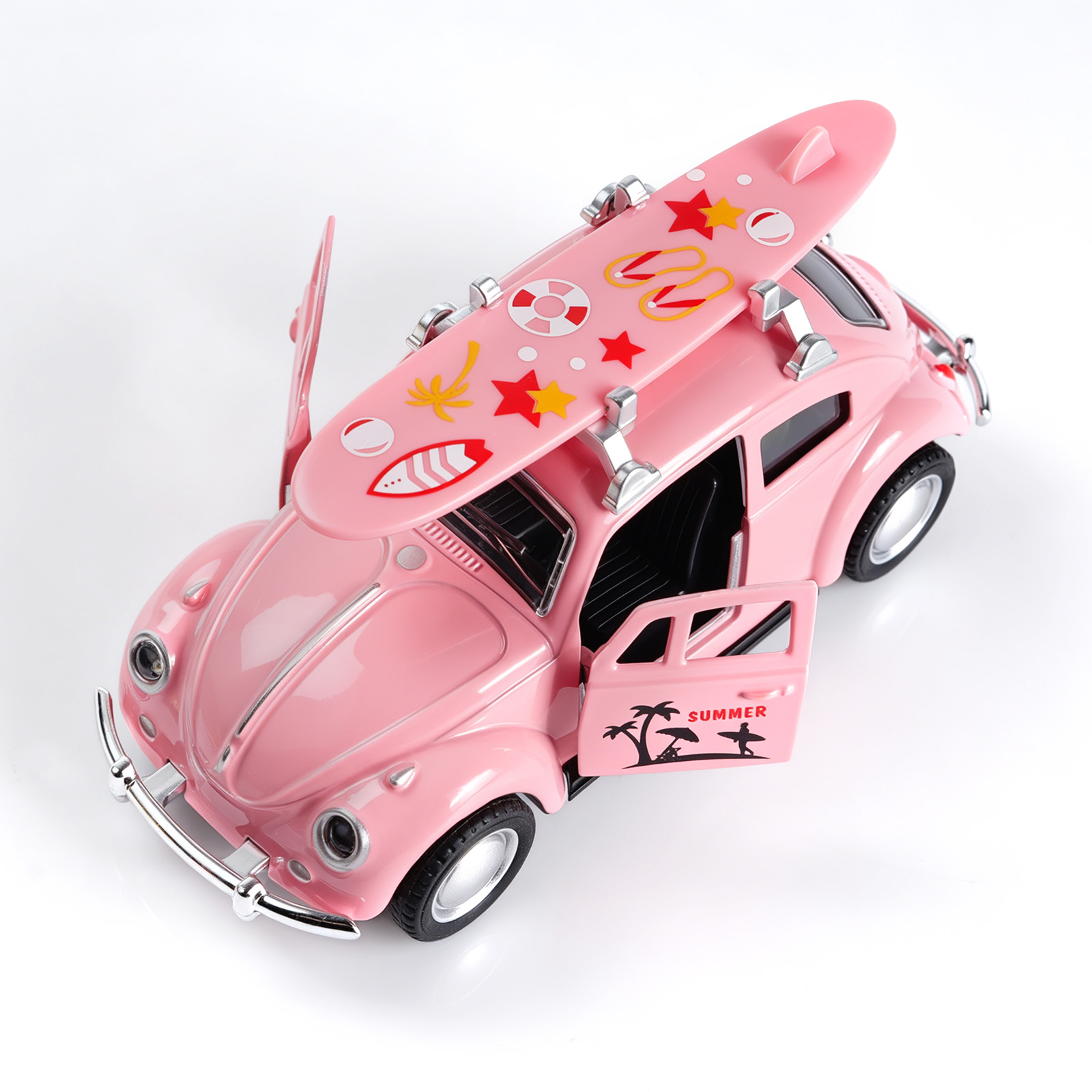 سيارة فولكس فاجن بيتل وردية ال - مراجعة Model Kit Volkswagen وسعره