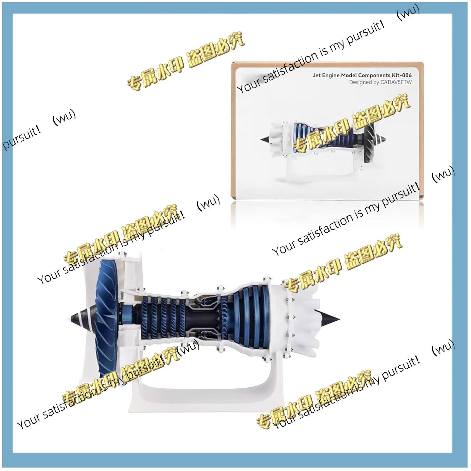 طقم تجميع نموذج محرك نفاث MH00 - مراجعة Model Kit Jet Engine وسعره