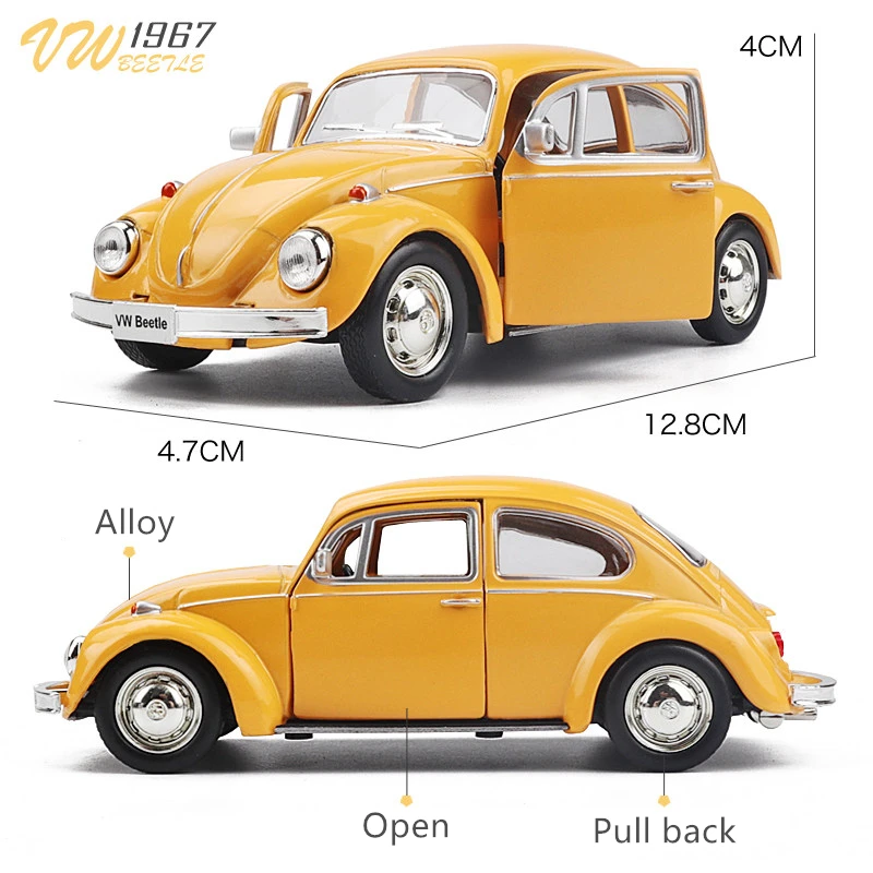1:36 فولكس فاجن بيتل 1967 سيار - مراجعة Model Kit Volkswagen وسعره